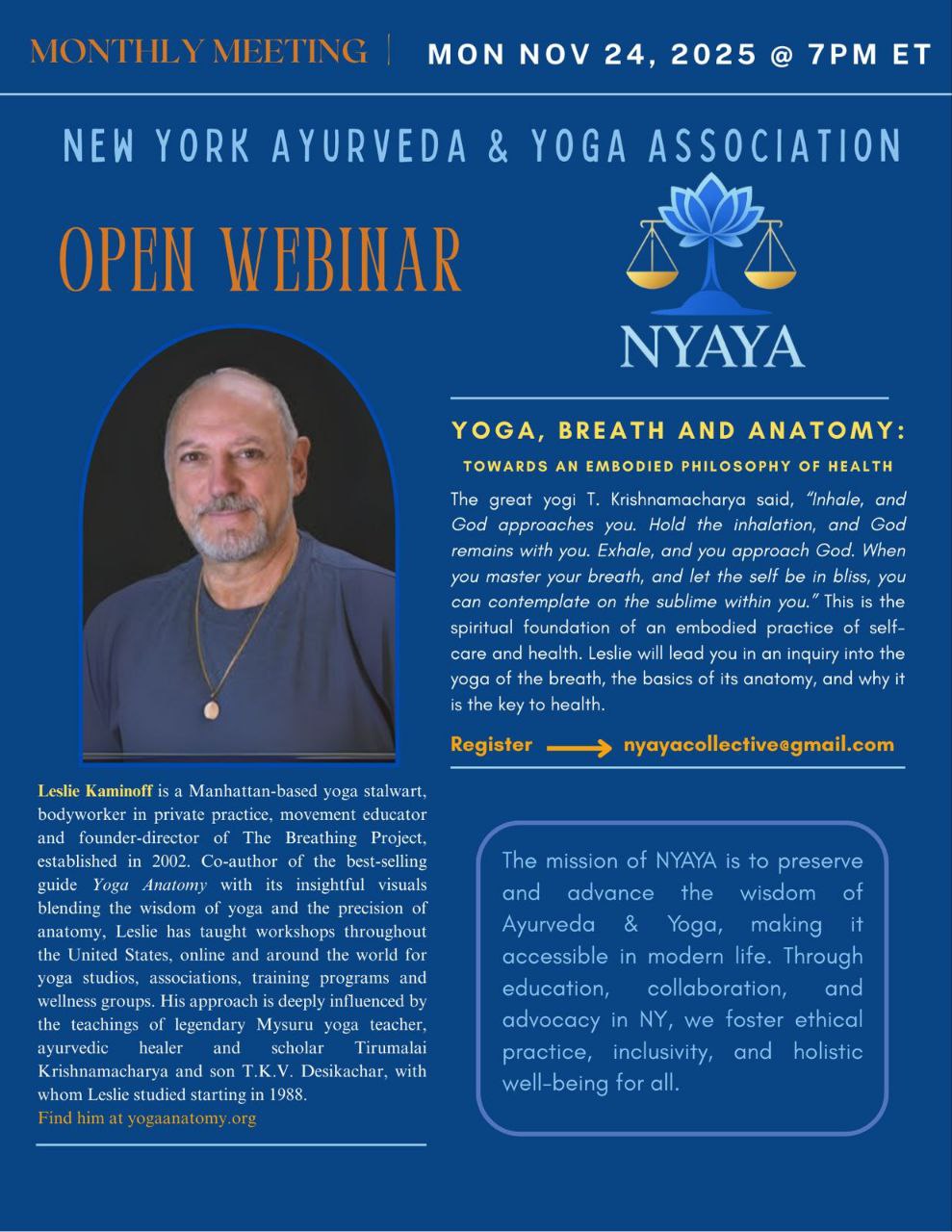 Workshop with Leslie Kaminoff